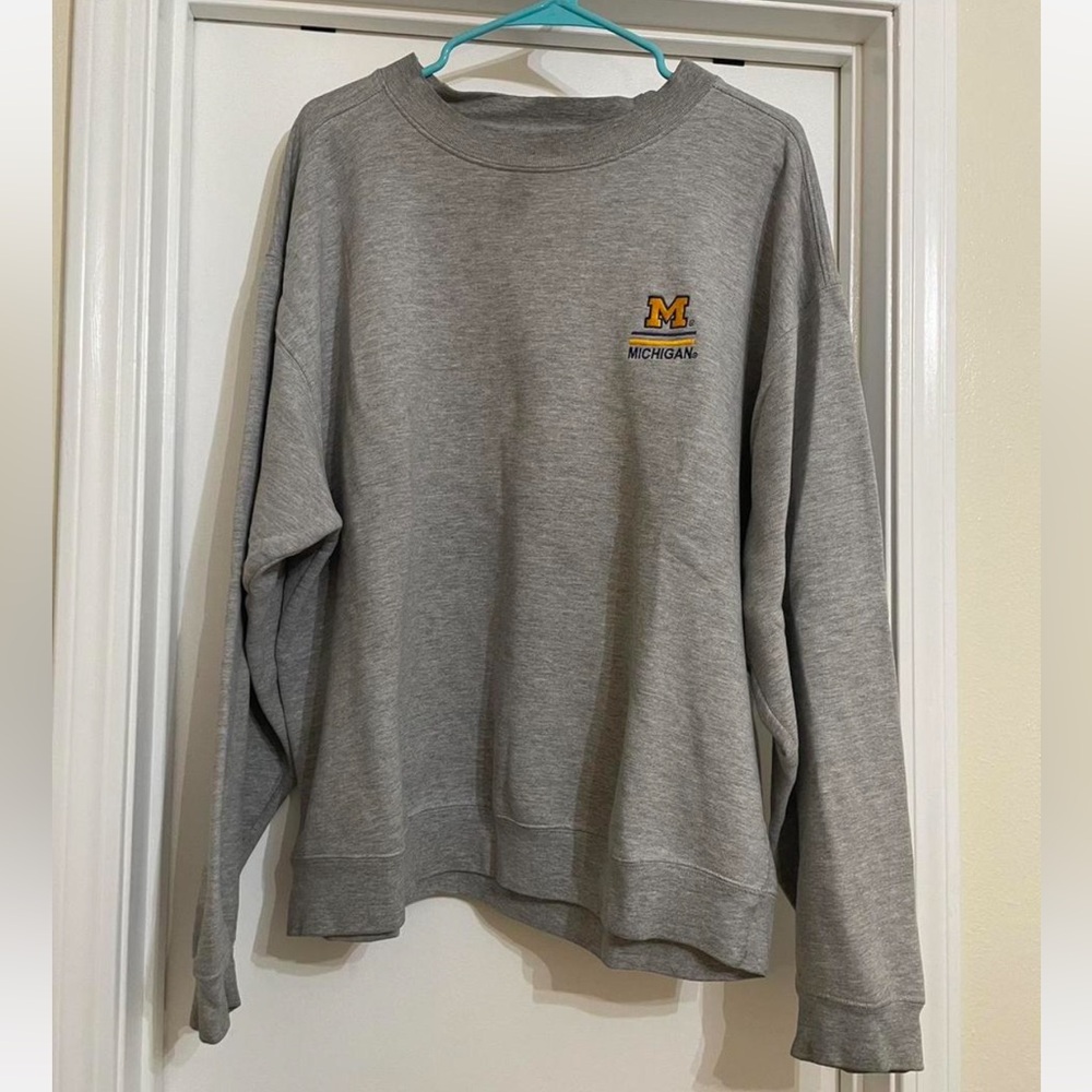 Michigan Embroidered Crewneck